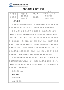 锚杆框架梁施工方案