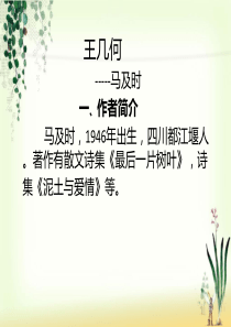 浙江省宁波市慈城中学2014-2015学年度七年级语文上册(人教新课标)课件：9+王几何