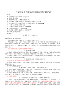 迎接均衡验收路线及解说词