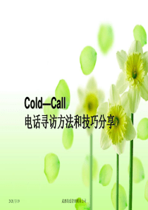 Cold—Call-寻访技巧整理版本