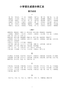 小学语文成语分类汇总