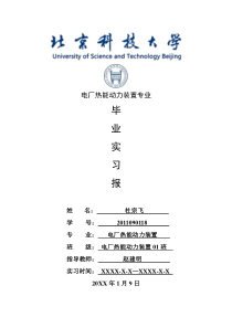 电厂热能动力装置专业毕业实习报告范文