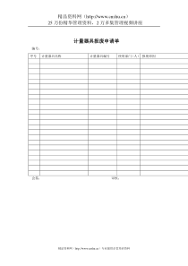 质量体系表格-计量器具报废申请单