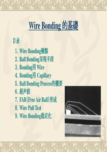 Wire-bond基础知识介绍