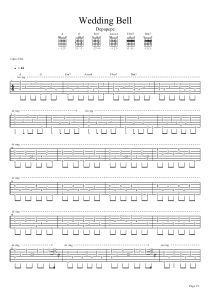 Wedding-Bell伴奏吉他谱