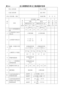 金属制作质量评定