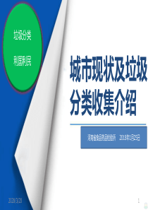 城市现状及垃圾分类收集介绍PPT课件