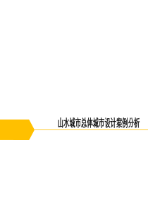 山水城市城市设计分析