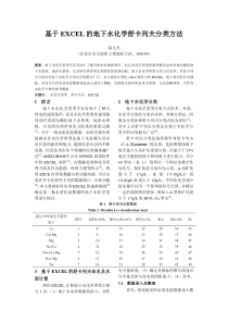 12-2012-05-基于EXCEL的地下水化学舒卡列夫分类方法