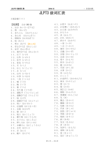日语新N3级词汇表