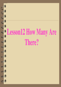 冀教版小学六年级Lesson10How Many Are  There课件