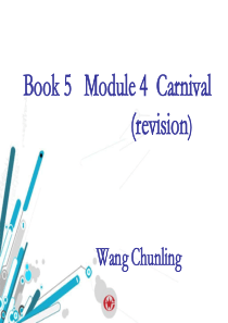 外研版Book 5 Module 4 carnival复习课