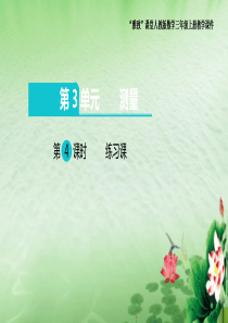 “雅致”课堂人教版数学三年级上册第三单元《练习课》教学课件