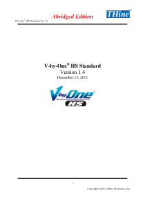 V-by-One HS_Standard_Version 1.4