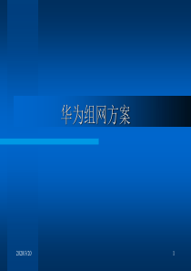 华为组网方案+PPT