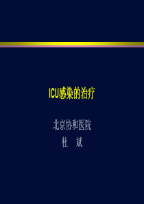 ICU感染的治疗