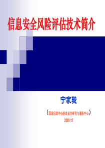 信息安全风险评估技术简介(86页)