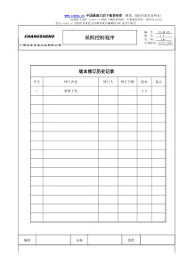 鸿雁ISO体系文件-采购控制程序(doc 6)(1)