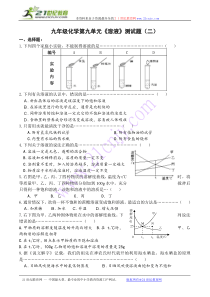 人教版九年级化学九单元试题(二)