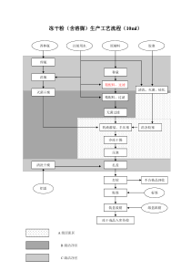 冻干粉(含溶媒)生产工艺流程参考