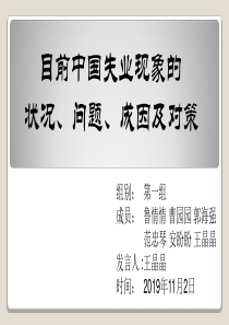 中国失业现状现象的状况、问题、成因及对策-共35页PPT资料