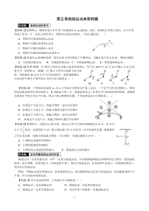 曲线运动题型分类