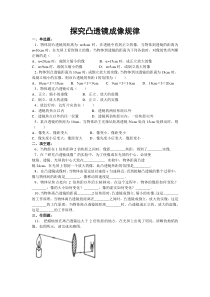 凸透镜成像规律试题及答案