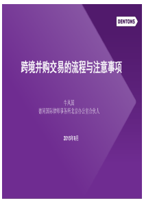 2、跨境并购交易的流程与注意事项(牛凤国)