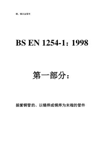 EN1254-1中文版