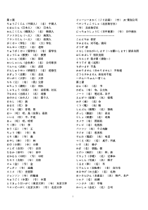 新版中日交流标准日本语初级上下册单词