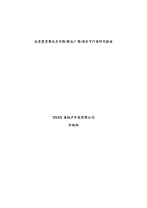 北京望京商业步行街(商业广场)项目可行性研究报告