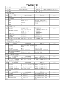 PPAP产品质量保证计划