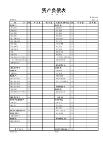 资产负债表(会企01表)