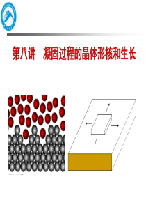 金属熔炼与铸锭 第八讲  凝固过程晶体形核和生长