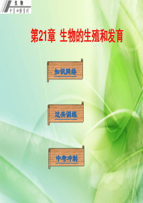 【中考冲刺】广东省中山市人教版2016年初中生物中考基础梳理复习课件第21章生物的生殖和发育(共26