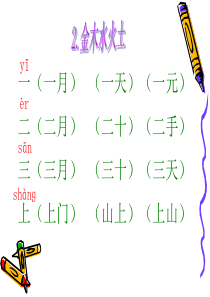 2016最新部编本一年级语文上册生字组词一字三词