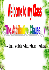 attributive clause