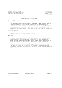 rfc4534.Group Security Policy Token v1