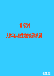 一轮复习_人体和其他生物的新陈代谢》课件_浙教版