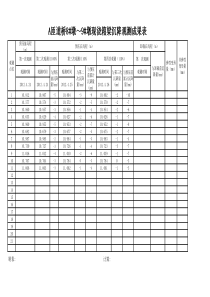 现浇箱梁预压沉降观测记录表8-9