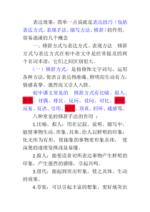 表达效果(表达技巧)