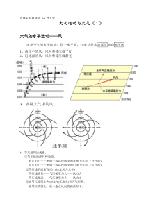 大气的水平运动复习讲义