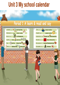 新版PEP五年级英语下册unit3My-school-calendar-A-learn课件