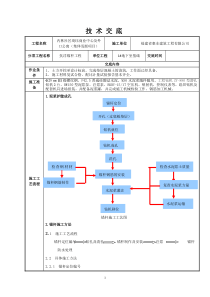 抗浮锚杆施工技术交底