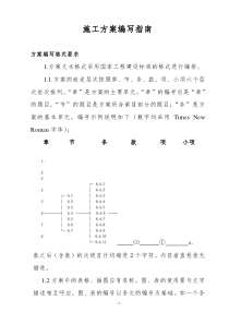 施工方案编写指南