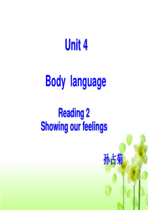 孙占菊高中英语必修4_Unit4_Body_Language-Reading_2课件(人教新课标)