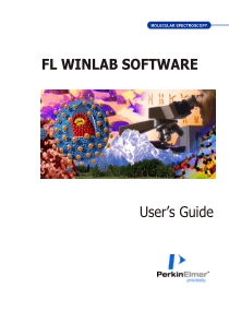 LS-55荧光、磷光、自发光软件FL-WinLab-Software说明书