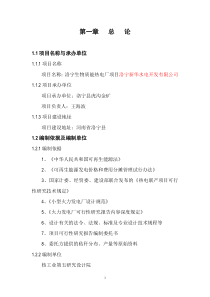 洛宁新华水电开发有限公司可研报告(生物质发电)