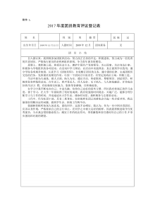 《团员教育评议登记表》55213