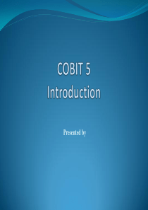 COBIT5-Introductionppt